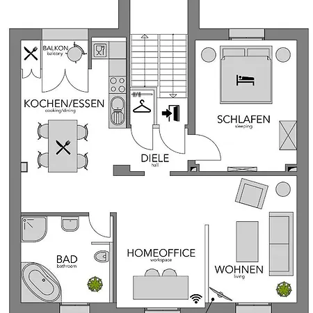 Secret Hideaways Boho Artstudio Mit Smarthome Nahe L Messe L Hbf Apartmán *